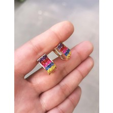 Defne Silver Lumera Renkli Küpe