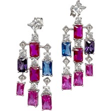 Defne Silver Diana Lüks Küpe