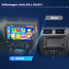 Volkswagen Jetta(2011-2018 Yıl)2Gb Ram 32Gb Rom Hafıza Multimedya Android Sürüm 13 Kablosuz Carplay Navigasyon 10.2 Inç Ekran Çerçeveli ve arka görüş kameralı