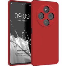 Microsonic Matte Silicone Xiaomi Redmi 14C Kılıf Kırmızı