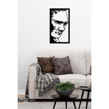 Artroya Atatürk Zafer Anı Metal Duvar Tablosu - Ev Duvar Dekorasyonu - 60 x 34 cm -Siyah - ATA-044