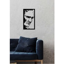 Artroya Atatürk Zafer Anı Metal Duvar Tablosu - Ev Duvar Dekorasyonu - 60 x 34 cm -Siyah - ATA-044