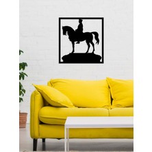 Artroya Türkiye'nin Kurucusu Metal Duvar Tablosu - Ev Duvar Dekorasyonu - 50 x 50 cm -Siyah - ATA-008