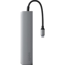 Epico 6'sı 1 Arada Alüminyum Hub 8k Usb-C - Uzay Grisi