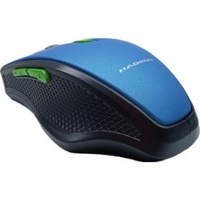 Hadron HDX3404-SM 1600DPI 2.4ghz USB Kablosuz Mouse - Siyah-Mavi