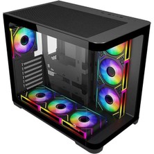 Gamebooster GB-G2851BB Sea Wıew 7-Rgb Fanlı Gamıng Mıd-Tower Pc Kasası