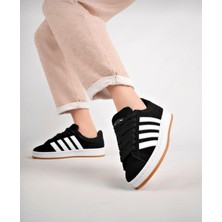 Homiro Ortopedik Spor Sneaker Ayakkabı Kadınlar İçin Siyah-Beyaz Düz Taban 37 Numara