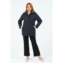 Okşan Büyük Beden Kadın Içi Tüylü Kapitone Mont