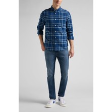 Lee Luke Slim Tapered Fit Normal Bel Esnek Jean Kot Pantolon