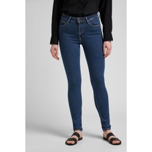 Lee Forever Skinny Fit Dar Kesim Yüksek Bel Açık Mavi Esnek Jean Kot Pantolon