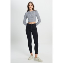 Lee Forever Skinny Fit Dar Kesim Yüksek Bel Açık Mavi Esnek Jean Kot Pantolon