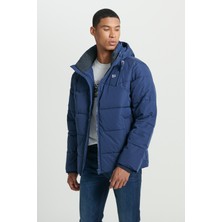 Lee Regular Fit Normal Kesim Kapüşonlu Haki Şişme Mont