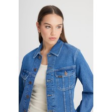 Lee Regular Fit Normal Kesim Açık Mavi Jean Kot Ceket