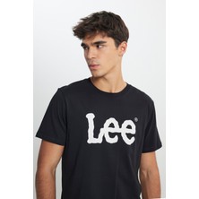 Lee Regular Fit Normal Kesim Sıfır Yaka %100 Pamuk Logolu Tişört
