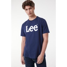 Lee Regular Fit Normal Kesim Sıfır Yaka %100 Pamuk Logolu Tişört