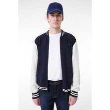 Wrangler Regular Fit Normal Kesim Dik Yaka Lacivert Bomber Ceket