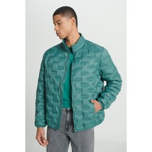 Lee Regular Fit Normal Kesim Dik Yaka Turuncu Şişme Ceket