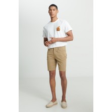 Lee Regular Fit Normal Kesim Normal Bel Bej Şort