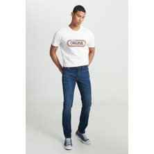 Lee Rider Slim Fit Dar Kesim Normal Bel Esnek Jean Kot Pantolon