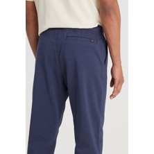 Slim Fit Dar Kesim Normal Bel Dar Paça Lacivert Jogger Pantolon