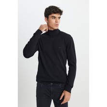Lee Regular Fit Normal Kesim %100 Pamuk Balıkçı Yaka Lacivert Tirko Kazak