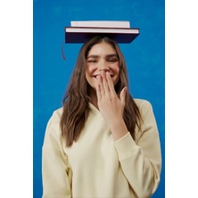 Wrangler Loose Fit Rahat Kesim Kapüşonlu İçi Polarlı Sarı Sweatshirt