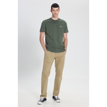 Lee Extreme Motion Slim Fit Dar Kesim Normal Bel Bej Esnek Pantolon