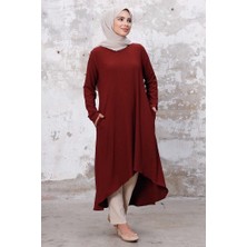 İlkimay Asimetrik Kesim Tunik 1253 - Bordo
