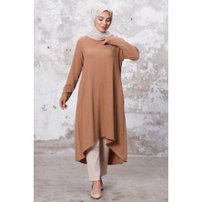 İlkimay Asimetrik Kesim Tunik 1253 - Vizon