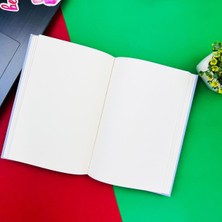 Attach Panda Pattern Yeşil Tasarım Lastikli Çizgisiz Defter