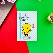 Attach Hello Sweet Civciv Tasarım Lastikli Çizgisiz Defter