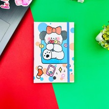 Attach Bow Rabbit Tasarım Lastikli Çizgisiz Defter