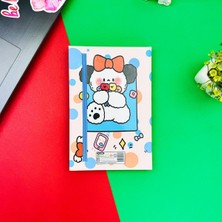 Attach Bow Rabbit Tasarım Lastikli Çizgisiz Defter