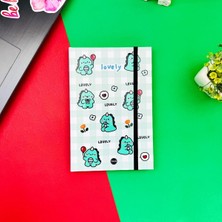 Attach Dino Lovely Tasarım Lastikli Çizgisiz Defter