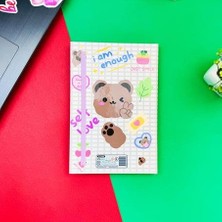 Attach Bear Self Love Tasarım Lastikli Çizgisiz Defter