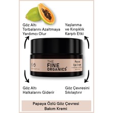 The Fine Organics Papaya Özlü Kırışık ve Torbalanma Karşıtı Göz Çevresi Bakım Kremi, 20ml