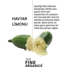 The Fine Organics Avustralya Havyar Limonu Özlü, Ölü Derilerden Arındırıcı Yüz ve Vücut Peelingi 100 ml