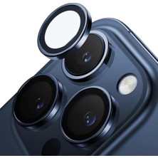 Alponso iPhone 15 Pro Max ve iPhone 15 Pro Safir Kamera Lens Koruyucu Uygulama Aparatlı