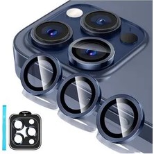 Alponso iPhone 15 Pro Max ve iPhone 15 Pro Safir Kamera Lens Koruyucu Uygulama Aparatlı