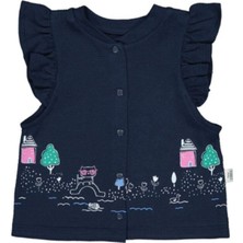 Baby Tongs Kız Bebek Kedili Yelek 3016