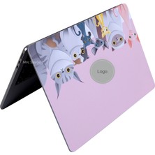 Macbook Air M2-M3 Kılıf 13.6inç Yapıştırma Sticker Koruyucu Kaplama Animal03 A2681 A3113 ile Uyumlu