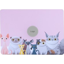 Macbook Air M2-M3 Kılıf 13.6inç Yapıştırma Sticker Koruyucu Kaplama Animal03 A2681 A3113 ile Uyumlu