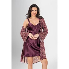 Motto10 Butik 2 Li Kısa Sabahlık Takımı Desenli