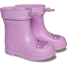 Igor Bimbi Hipo Figürlü Çocuk Lila Malva Yağmur Çizmesi Suya Dayanıklı PVC Kauçuk Tabanlı W10214-018 V2