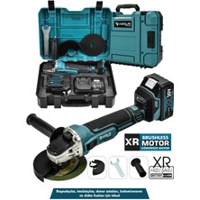 Assur Plus Profesyonel 21V 2.0AH Çift Akülü 10 Pilli Kömürsüz Şarjlı 125MM Avuç Taşlama