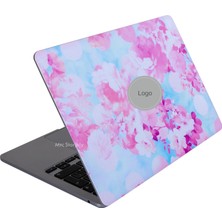 Macbook Air M2-M3 Kılıf 13.6inç Flower03 Yapıştırma Sticker Kaplama Koruyucu A2681 A3113 ile Uyumlu