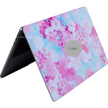 Macbook Air M2-M3 Kılıf 13.6inç Flower03 Yapıştırma Sticker Kaplama Koruyucu A2681 A3113 ile Uyumlu