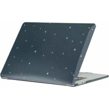 McStorey Macbook Air Kılıf 13.6 inç M2-M3, Simli Kristal Parlak (TouchID'li Air M2-M3) A2681 A3113 ile Uyumlu