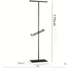 Trendesk Metal T Siyah Ayaklı Askılık 6002
