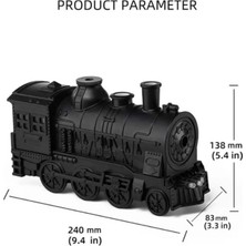 Tahtakale Teknoloji Dünyası Tren Şekilli Buharlı Oda/hava Nemlendirici Işık Fonksiyonu Siyah